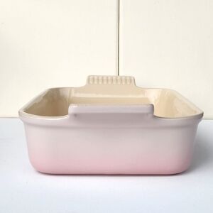 Le Creuset Heritage Rectangular Baking Dish Shell Pink Ombre Color